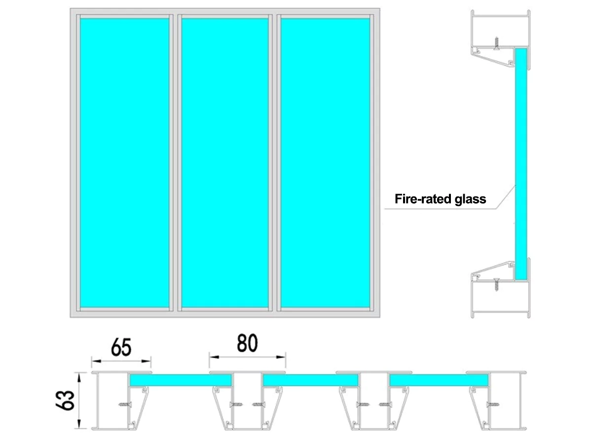 FIREPROOF GLAZING DOORS